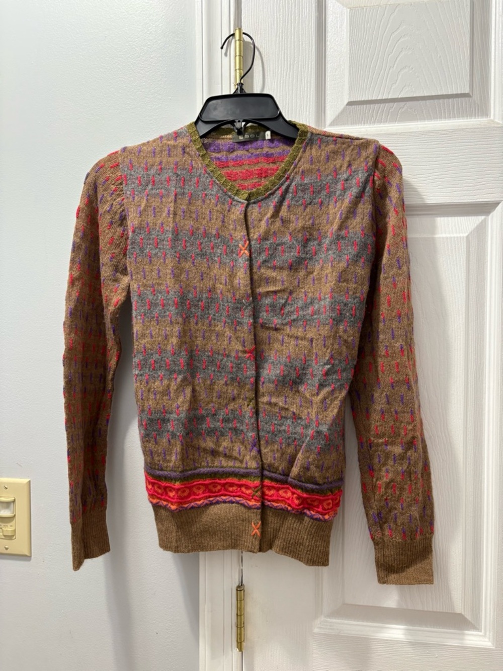 SOL Alpaca Cardigan Sweater Size Small